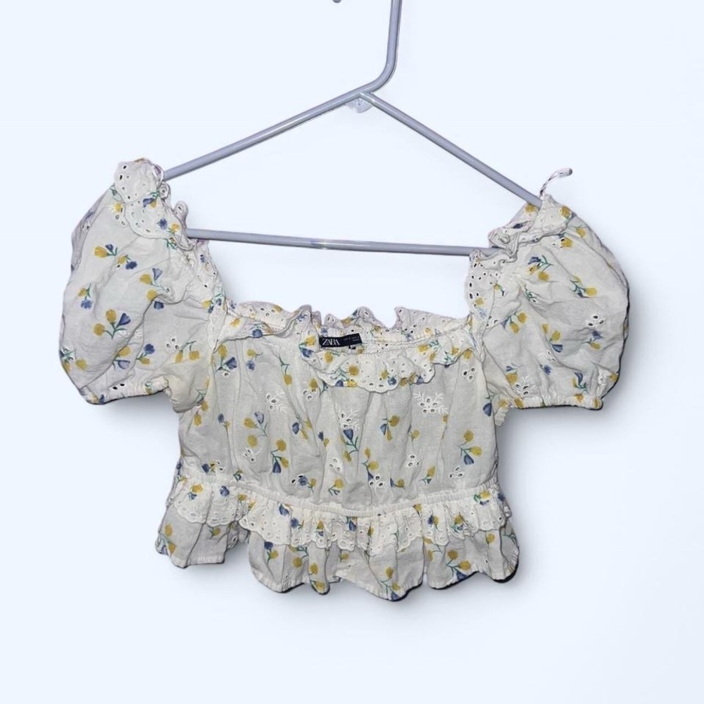 Floral Puff Sleeve Top